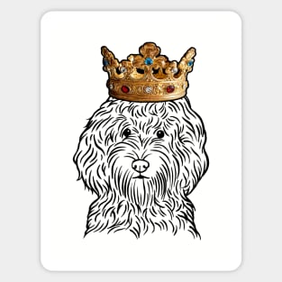 Cockapoo Dog King Queen Wearing Crown Sticker